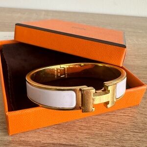 Hermes Click H - PM Light Pink and Gold